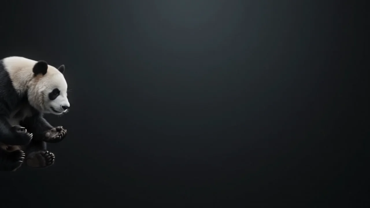 Panda in the Dark — Panda in the Dark comes to life as a surreal, silent animation for boxes and the desktop.