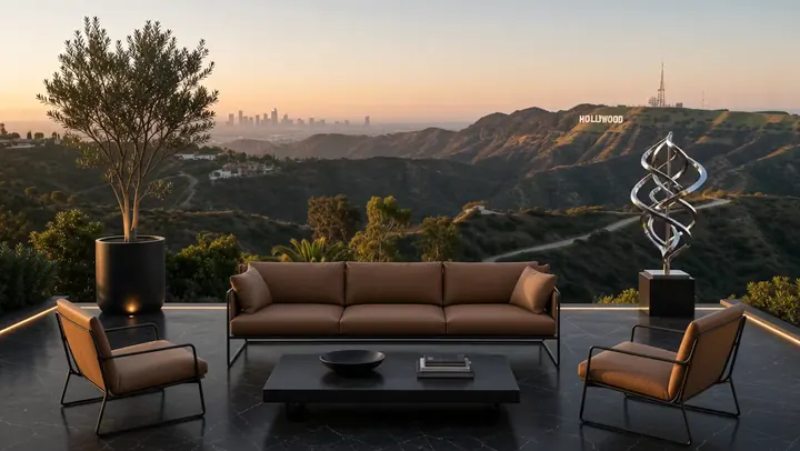 Hollywood Hills Ambience — Hollywood Hills Ambience comes alive as a silent animation for boxes and the desktop.