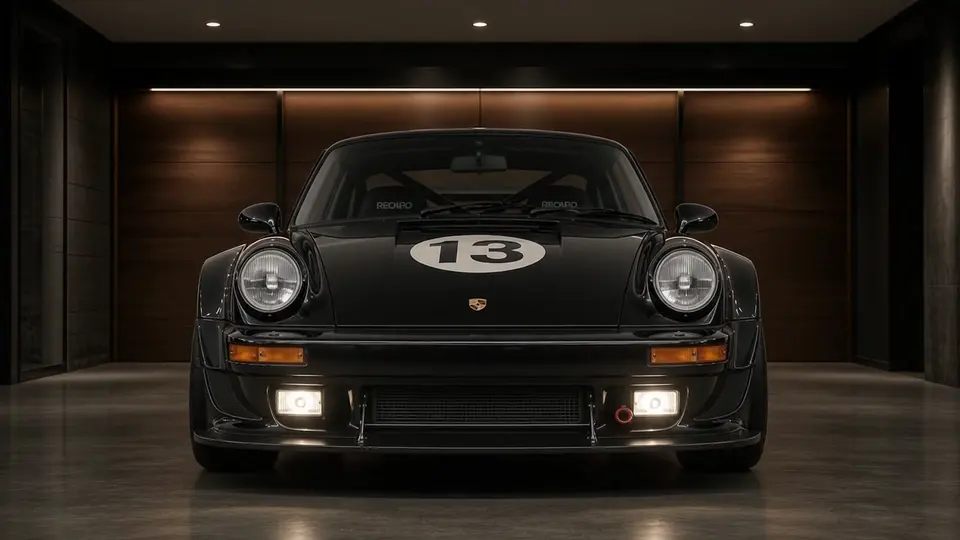 Black 911 Classic como fondo de coche animado para organizar visualmente el escritorio de Windows y el espacio de trabajo