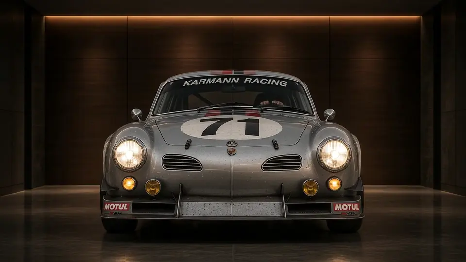 Karmann Touring Classic como fondo de coche animado para organizar visualmente el escritorio de Windows y el espacio de trabajo