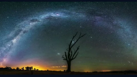 Cielo Nocturno con Estrellas. Cielo estrellado de noche - atmosfera serena, estrellas brillantes